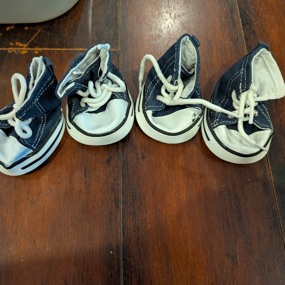 Dog Navy Blue High-Top Sneakers